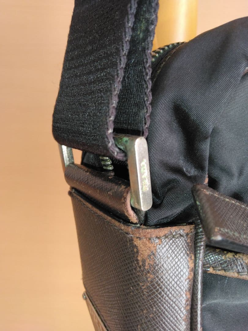 【希少色:ブラウン】PRADA プラダ ナイロン ショルダー バッグ