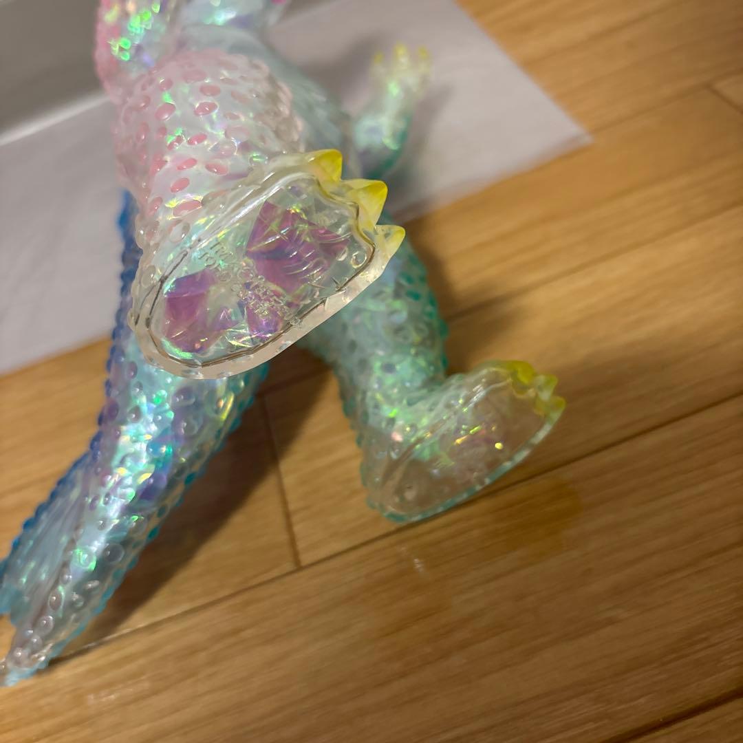 マルサン　チタノザウルス350 オーロラクリスタルver. ソフビ　ゴジラ　希少