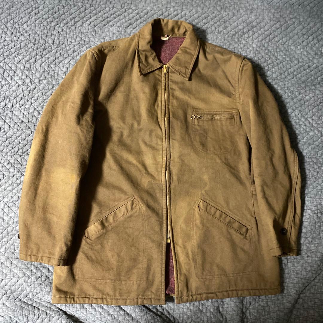 60s ビンテージ　POWR-HOUSEウールブランケット付きワークカバーオール