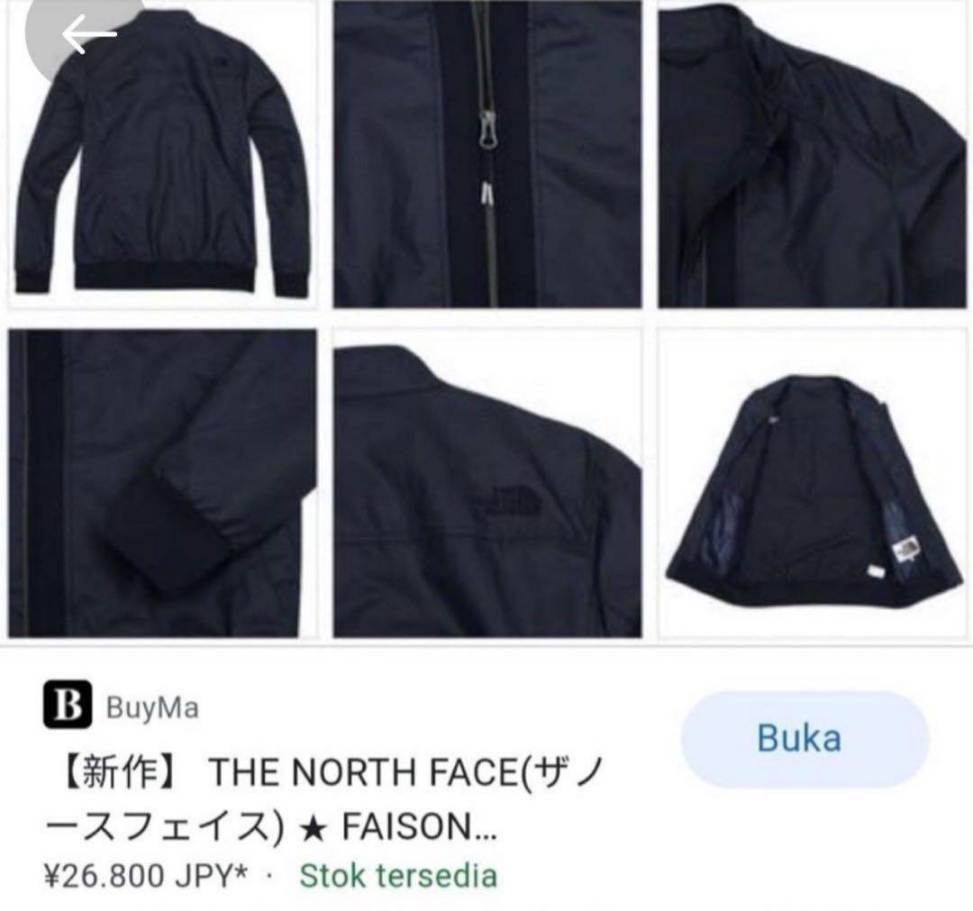 【即日発送】希少 日本未入荷 ザノースフェイス ジャケットブルゾン 刺繍 黒ロゴ