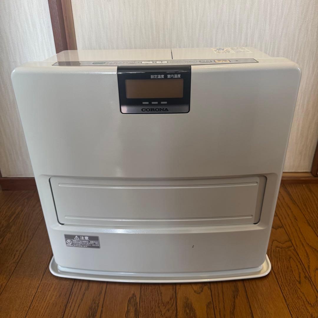 木造15畳コロナ石油ファンヒーターホワイト￼FH-EX5713BY-W