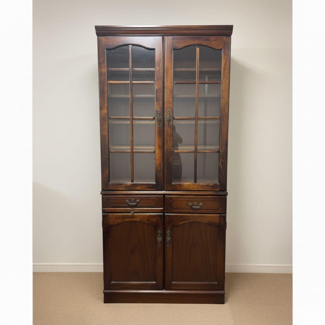 【カリモク】食器棚 カップボード 収納棚 木製 国産