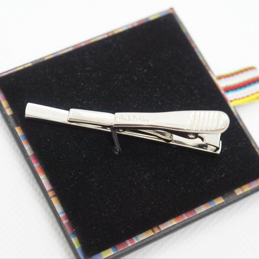 美品 ポールスミス ツイスト ネクタイピン 人気モデル ロゴ入り 箱付 タイピン