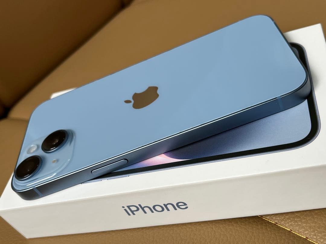 美品 iPhone 14 256GB ブルー SIMフリー ロックなし