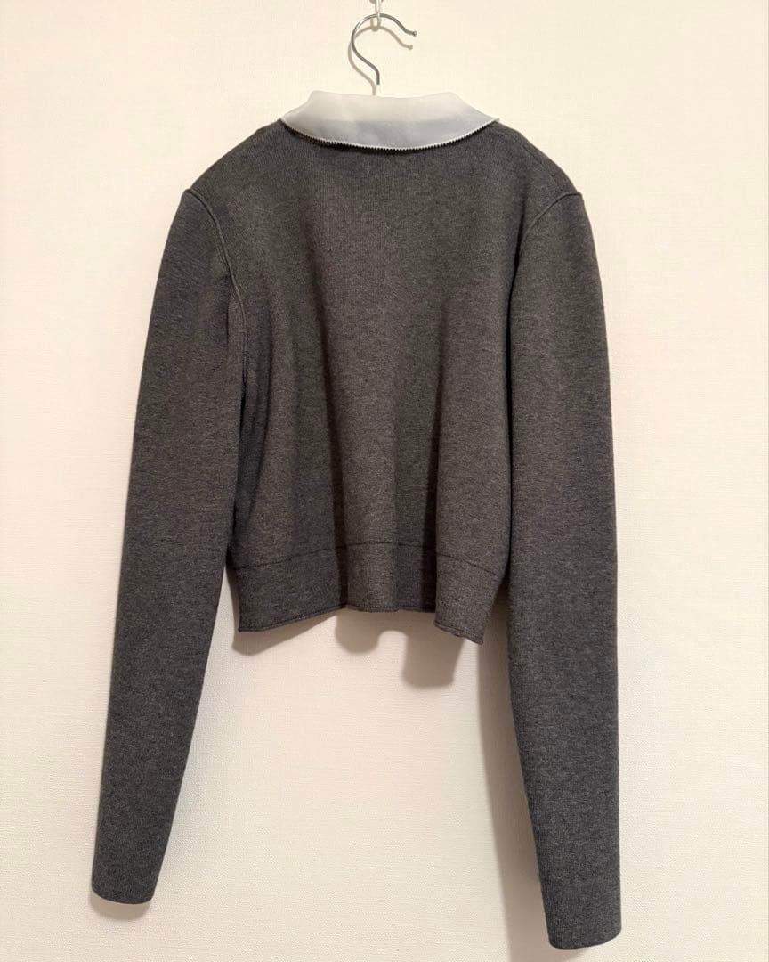 CELFORD デタッチャブル総針カーディガン 0サイズ グレー