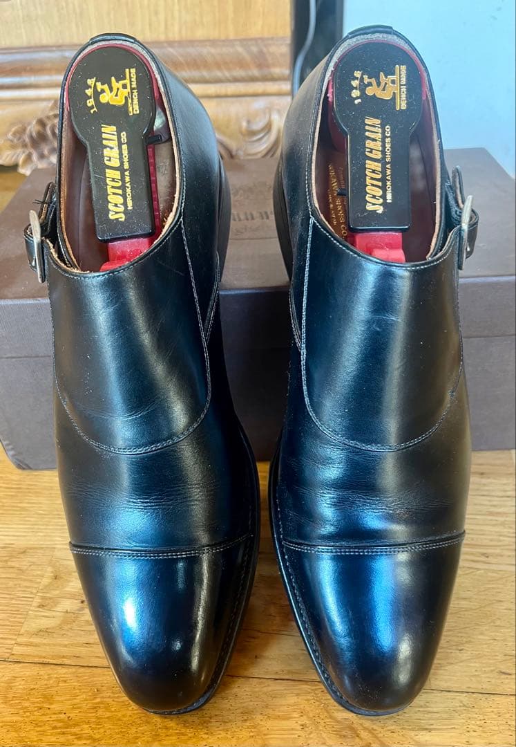 試着のみ スコッチグレイン シングルストラップ 24.5E 黒