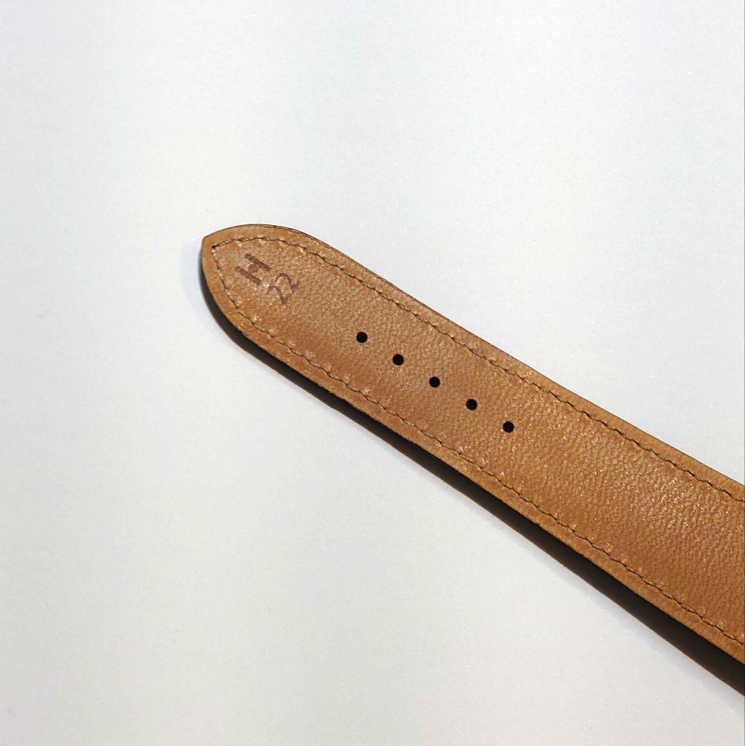 【ヒルシュ】アリゲーター 時計革ベルト ブラック 22-18 ショート 未使用