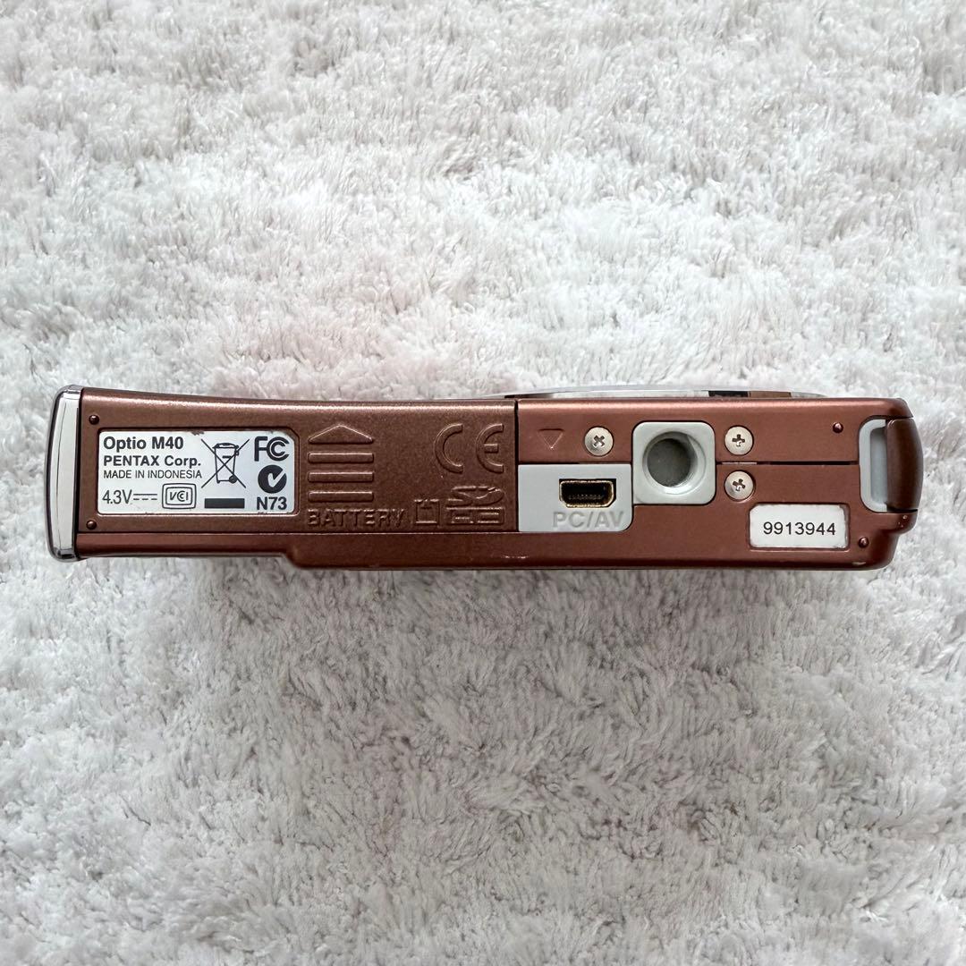 【動作品】PENTAX ペンタックス Optio M40 レトロコンデジ 茶色