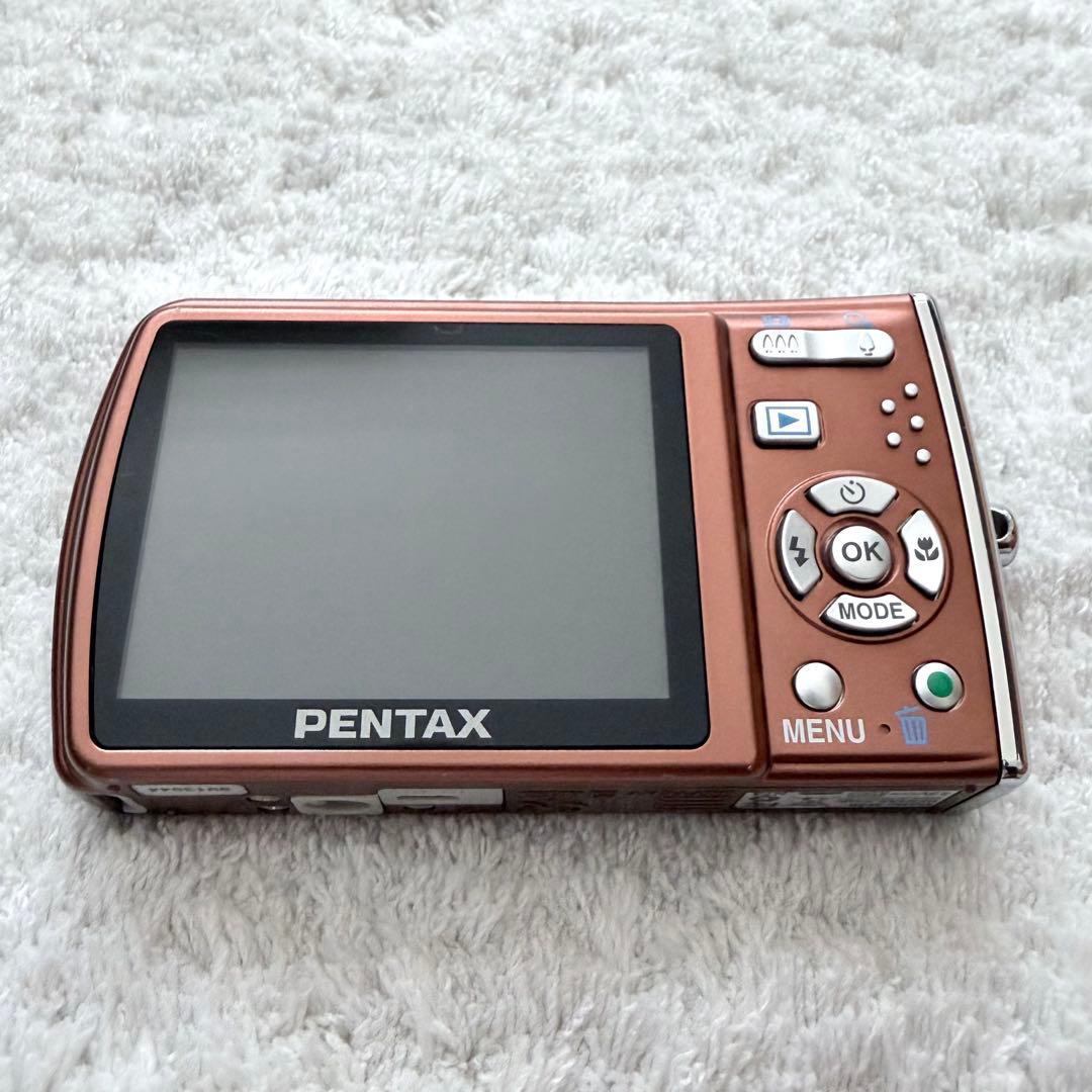 【動作品】PENTAX ペンタックス Optio M40 レトロコンデジ 茶色