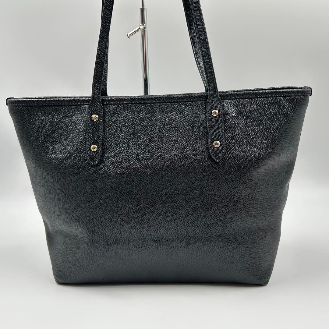 極美品【COACH】ビジネスバッグ トートバッグ レザー 黒 大容量 A4収納