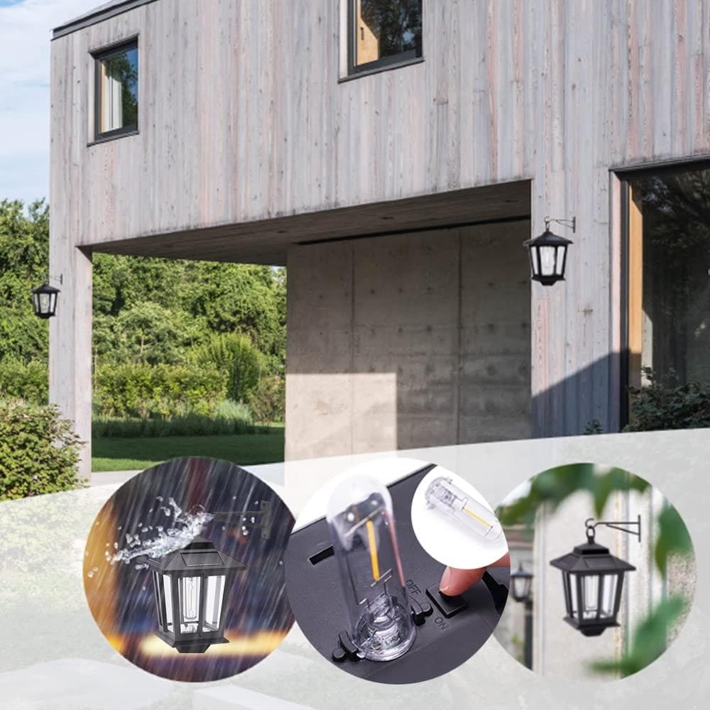 ソーラーライト アンティーク 2個セット 自動点灯 レトロ４個