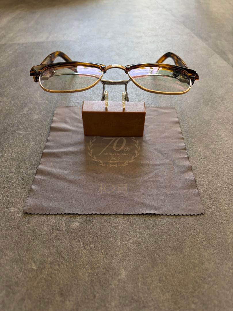 YELLOWS PLUS イエローズプラス　メガネ　跳ね上げ式　日本製　度あり