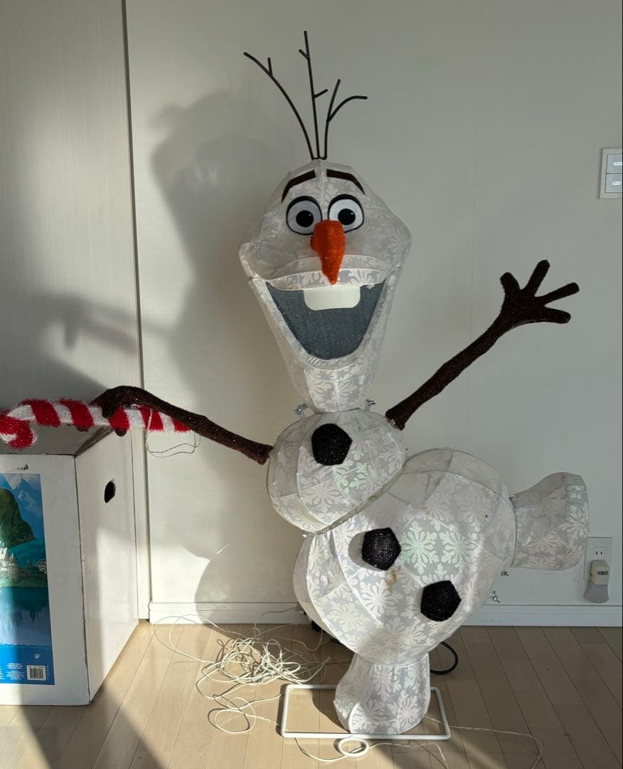 アナと雪の女王 オラフ イルミネーション オブジェ