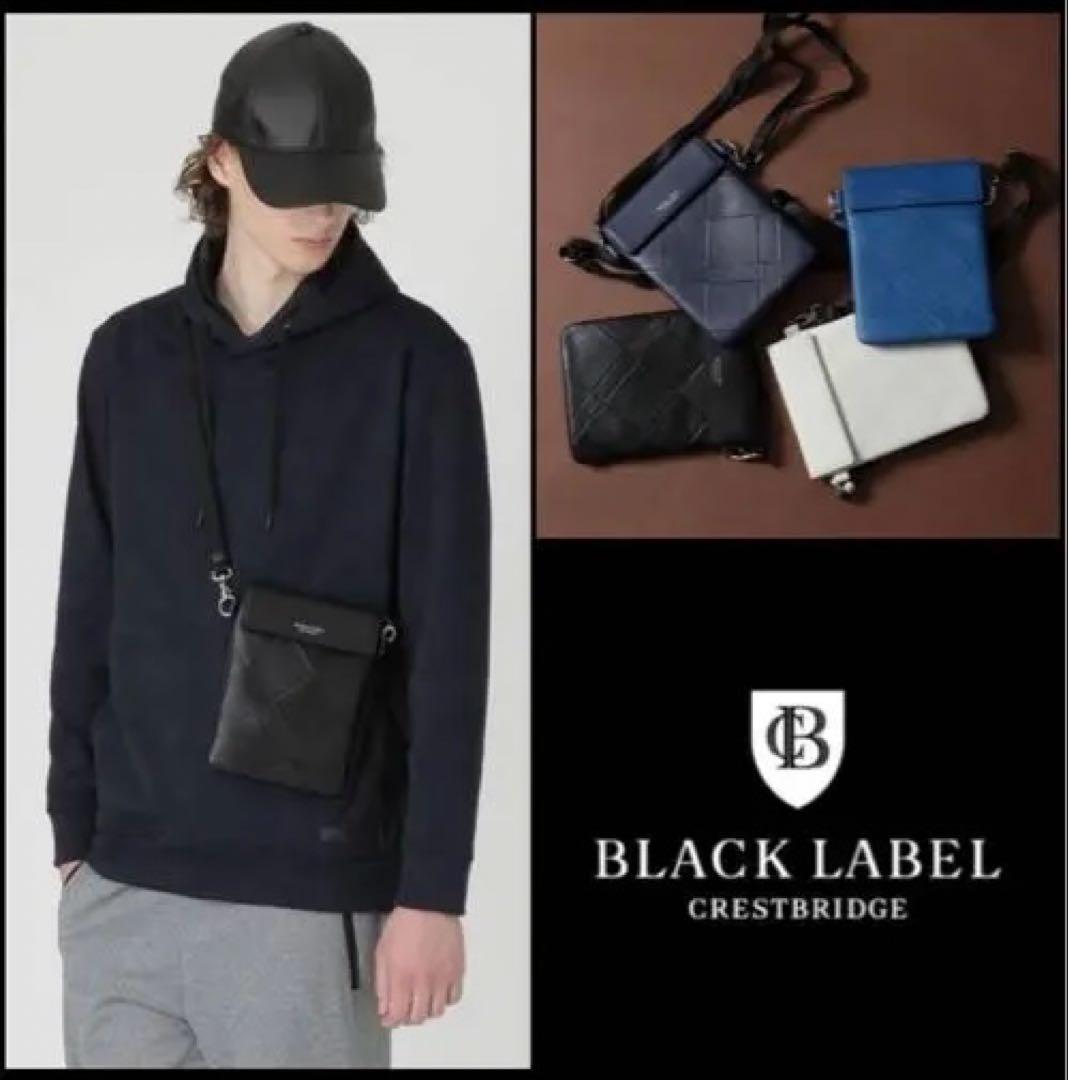 【未使用※】BLACK LABEL CRESTBRIDGE レザーサコッシュ