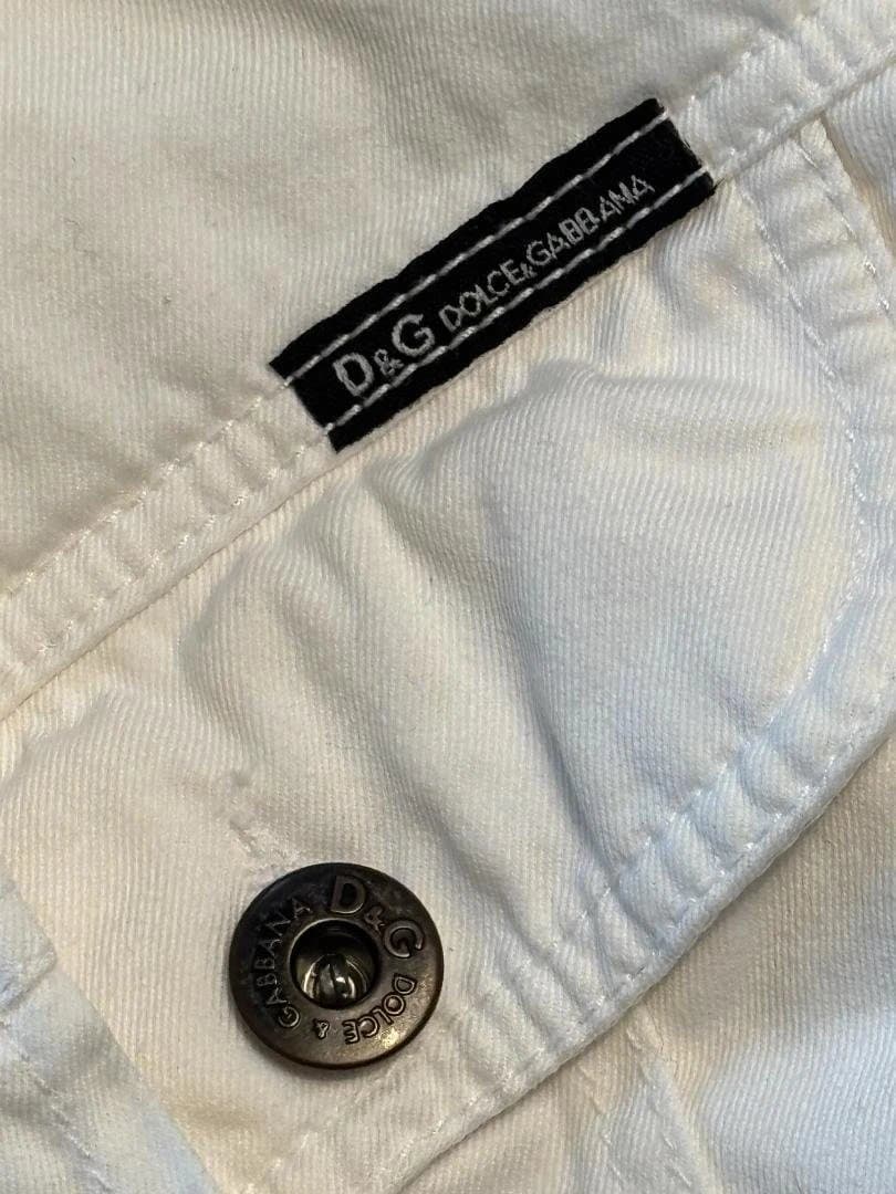DOLCE&GABBANA ドルチェ&ガッバーナ ホワイト デニムジャケット