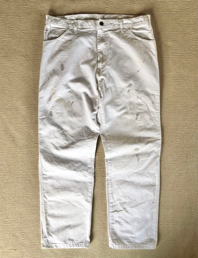Dickies ディッキーズ W38 ホワイト 白 ペインターパンツ1953