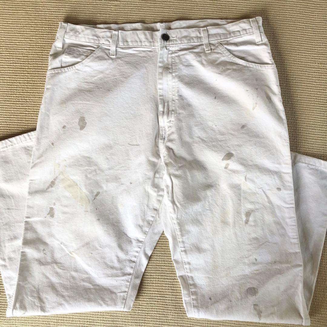 Dickies ディッキーズ W38 ホワイト 白 ペインターパンツ1953