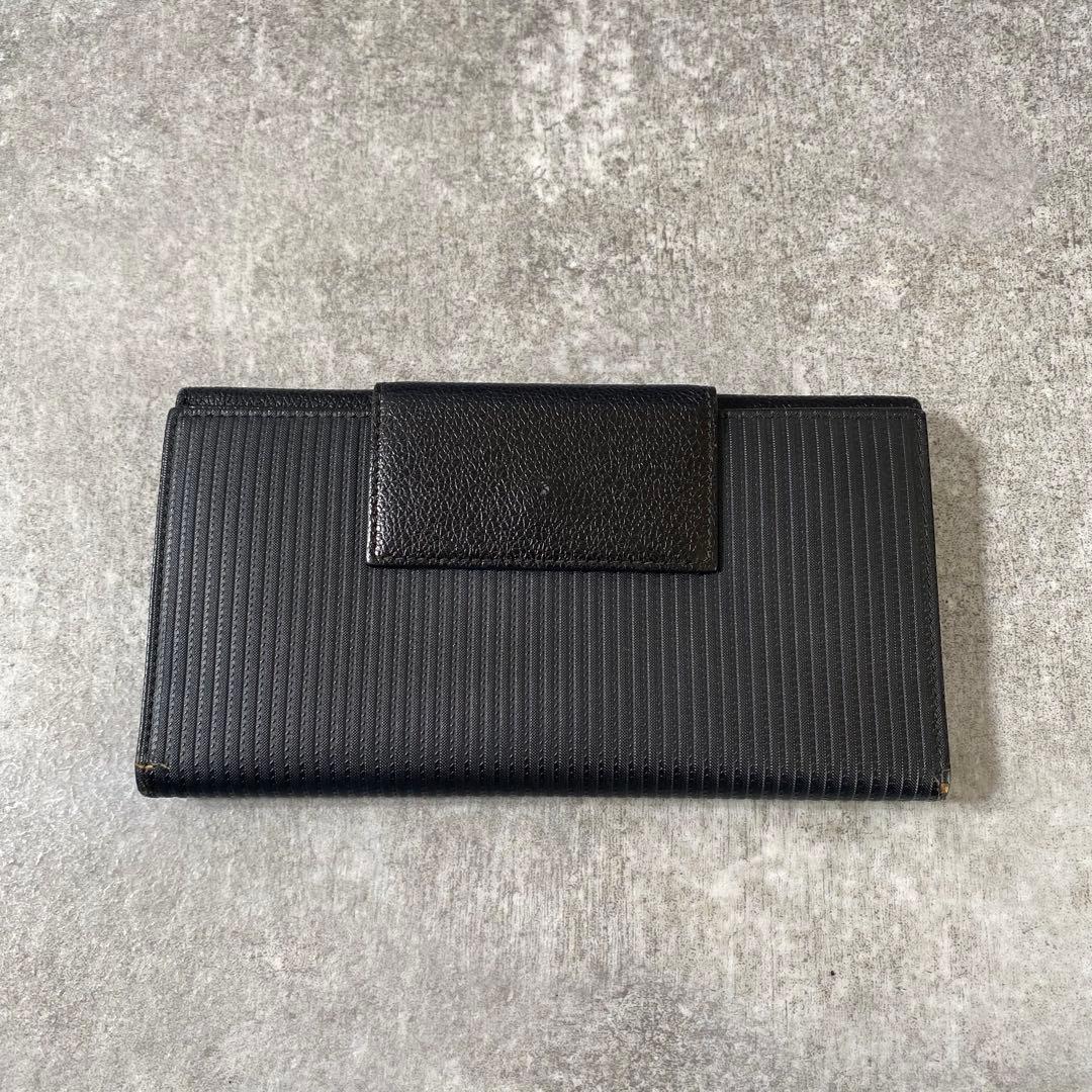 BVLGARI ブルガリ 三つ折り 長財布 ミレリゲPVCレザー　ブラック
