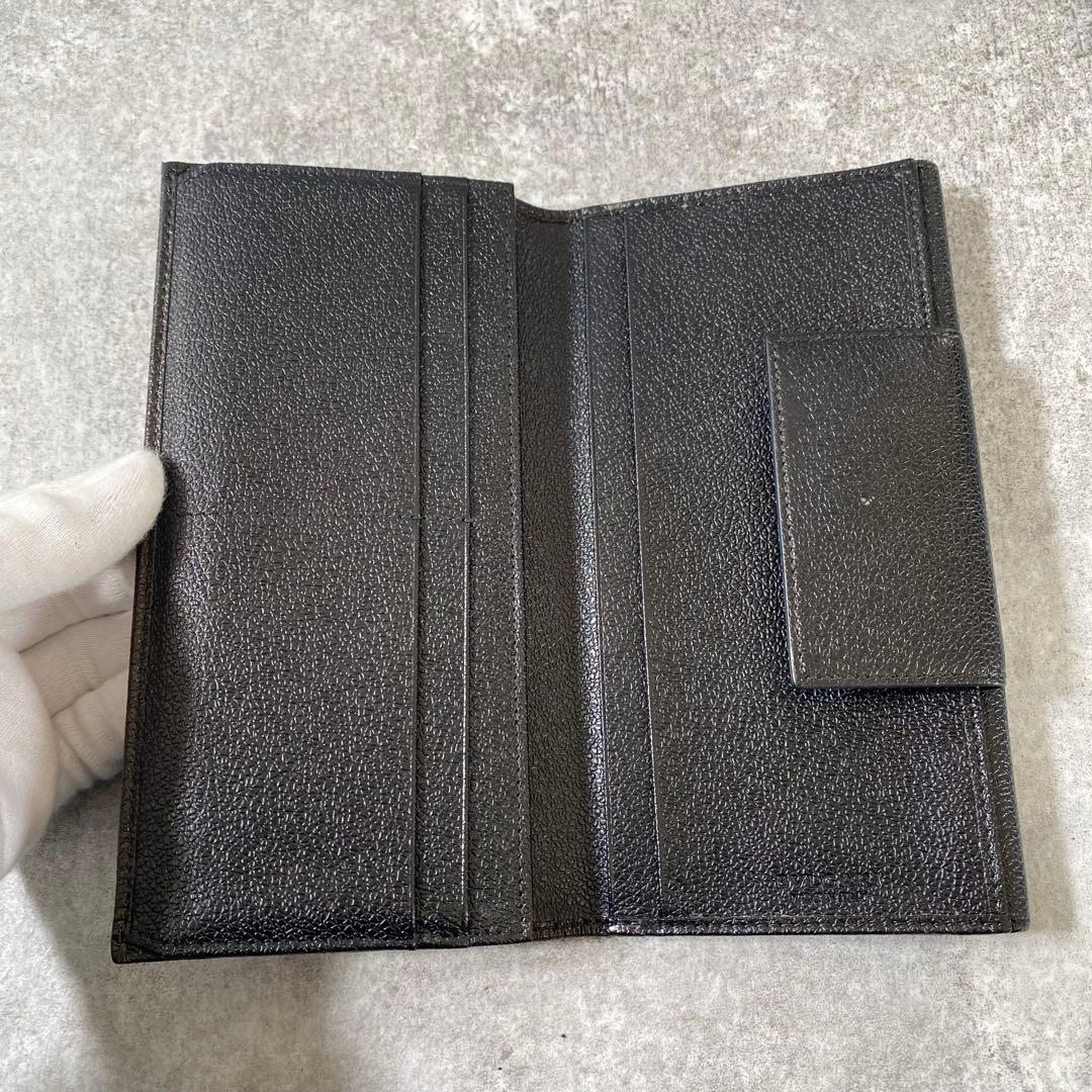 BVLGARI ブルガリ 三つ折り 長財布 ミレリゲPVCレザー　ブラック