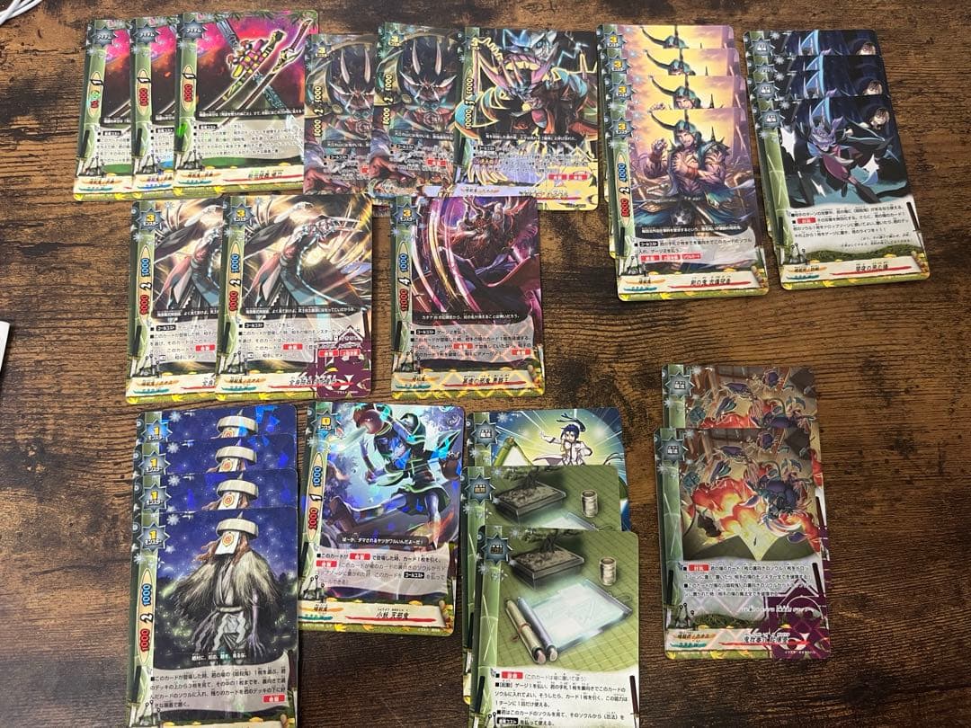 バディファイト　暗殺鬼デッキ　伊吹童子究極レア2枚+デッキパーツ