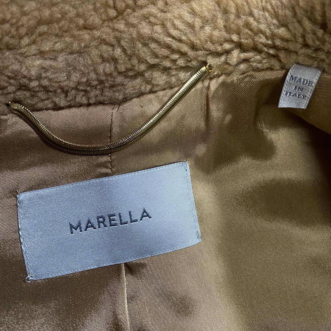 ミルク　22AW♡マックスマーラマレーラ テディベア ロングジレ ボア