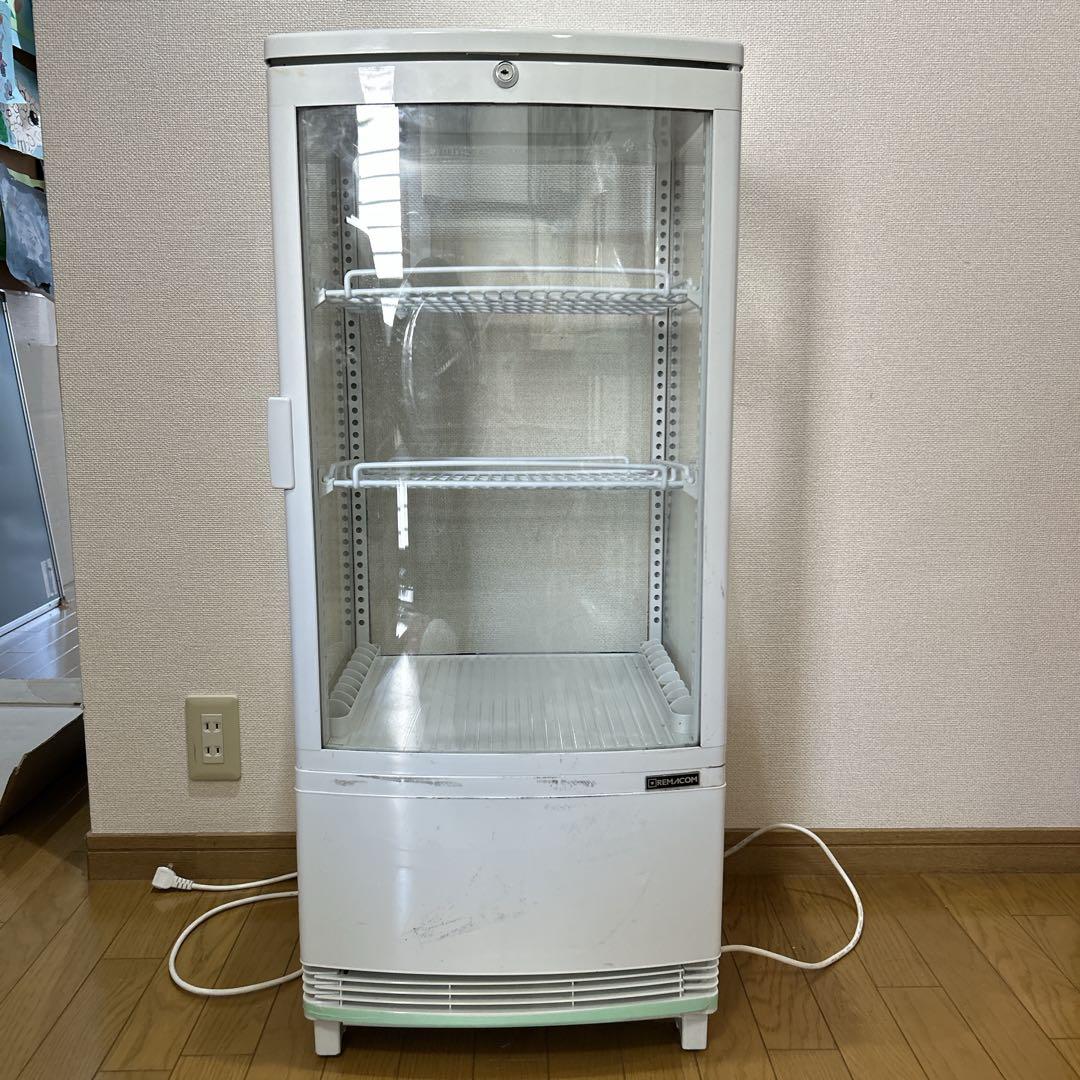 レマコム REMACOM 卓上冷蔵ショーケース 冷蔵庫 84L 2014年製