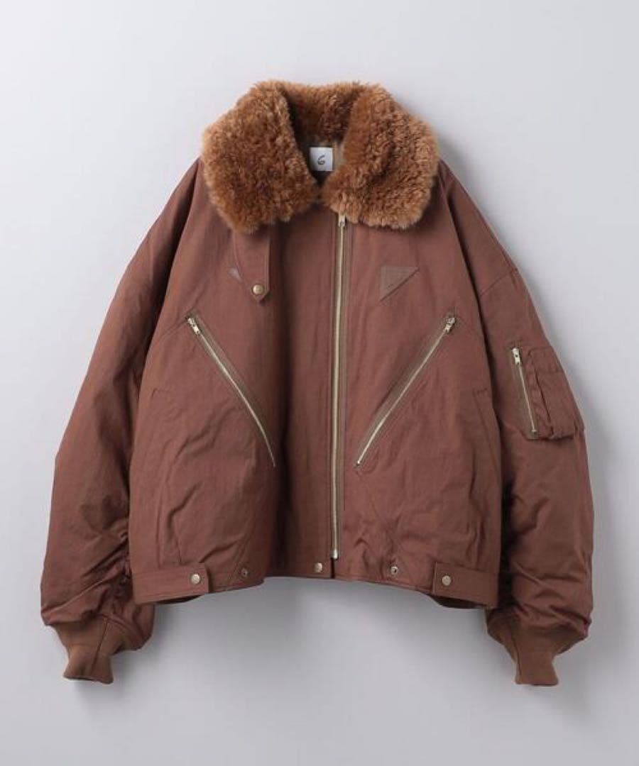 ＜6(ROKU)＞コットンナイロン パディング ジャケット