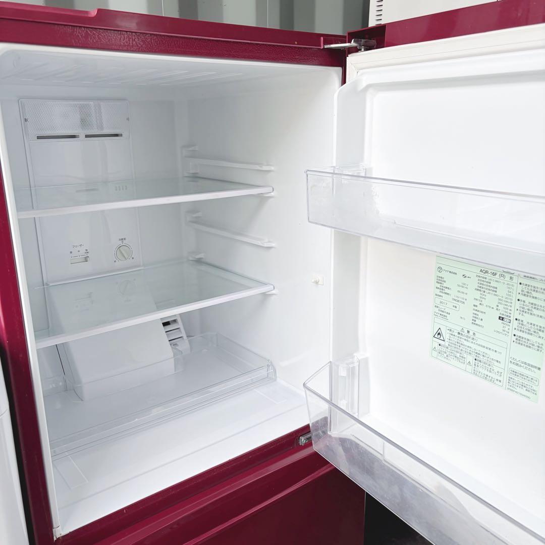 運搬取付無料！レッド&ホワイト純正AQUA・ハイセンス2点セット！完動品超美品！