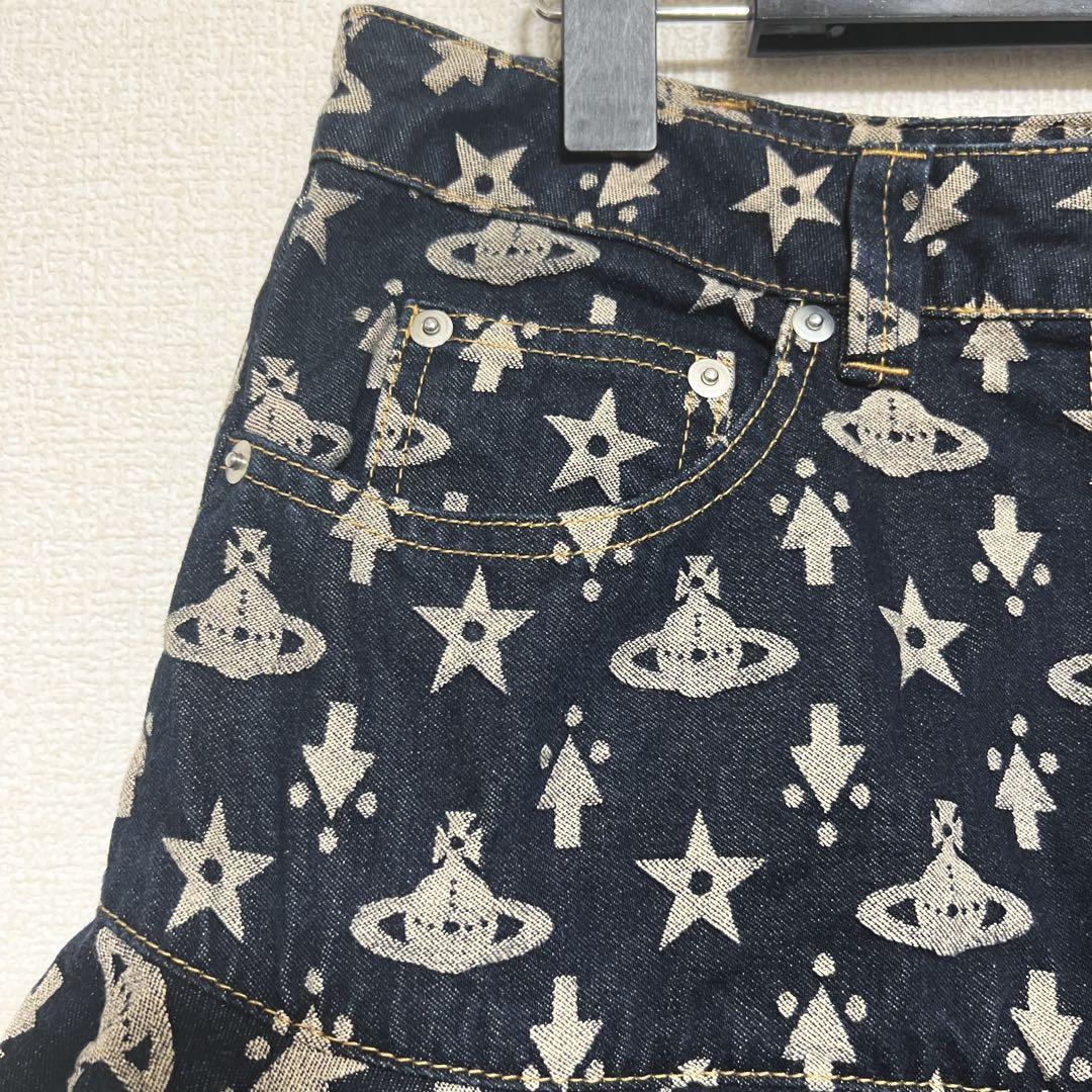 ヴィヴィアンウエストウッド　ショートスカート　オーブ柄