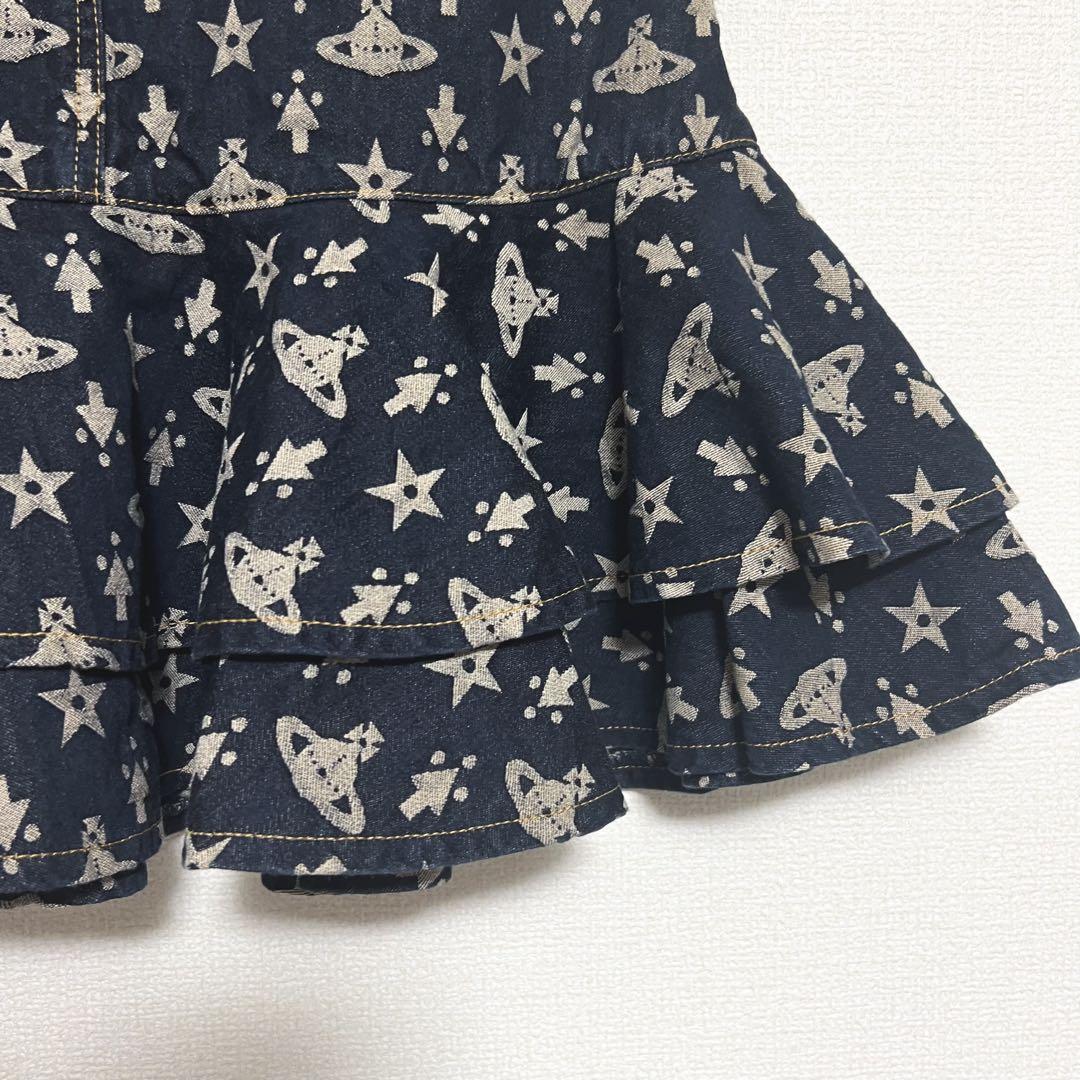 ヴィヴィアンウエストウッド　ショートスカート　オーブ柄