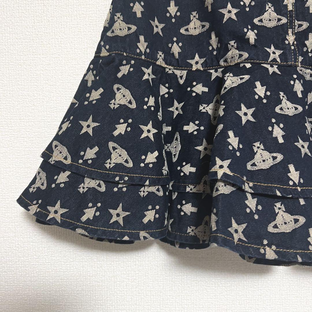 ヴィヴィアンウエストウッド　ショートスカート　オーブ柄