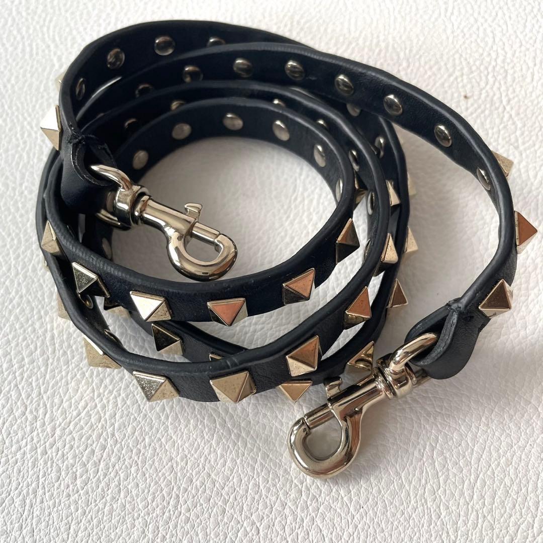 ヴァレンティノガラヴァーニ ロックスタッズ 2WAY ショルダーバッグ 黒