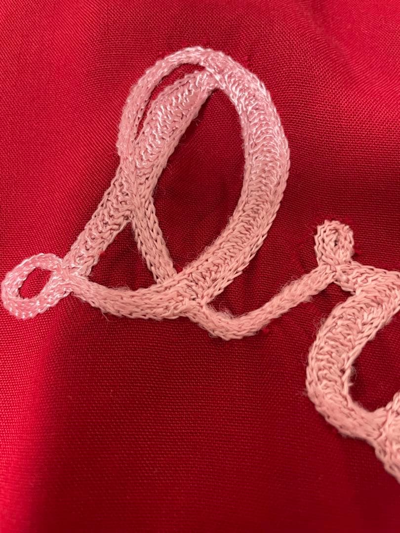 50s ボーリングシャツ NAT NAST レーヨン チェーン刺繍 開襟