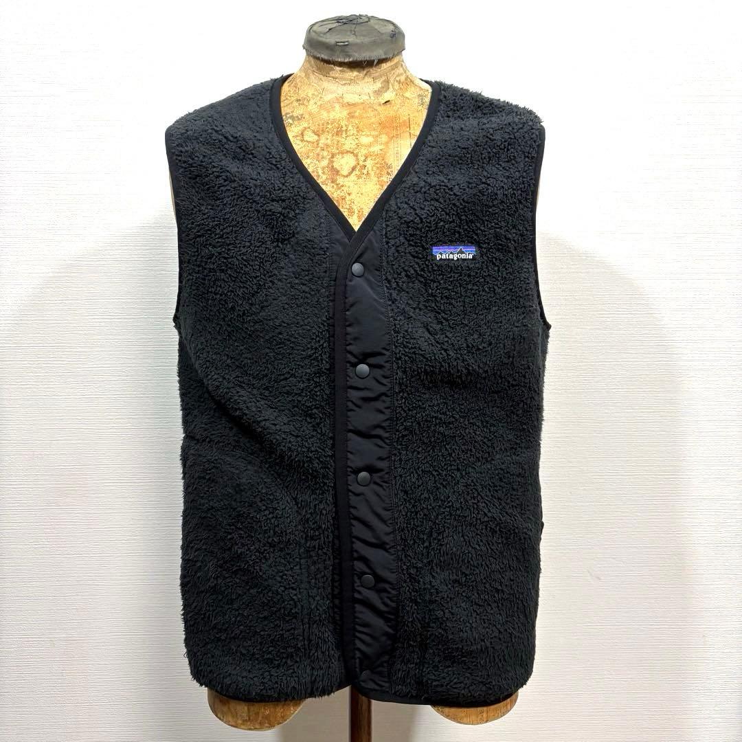 M 黒 Patagonia パタゴニア ロスガトス ベスト ボア フリース
