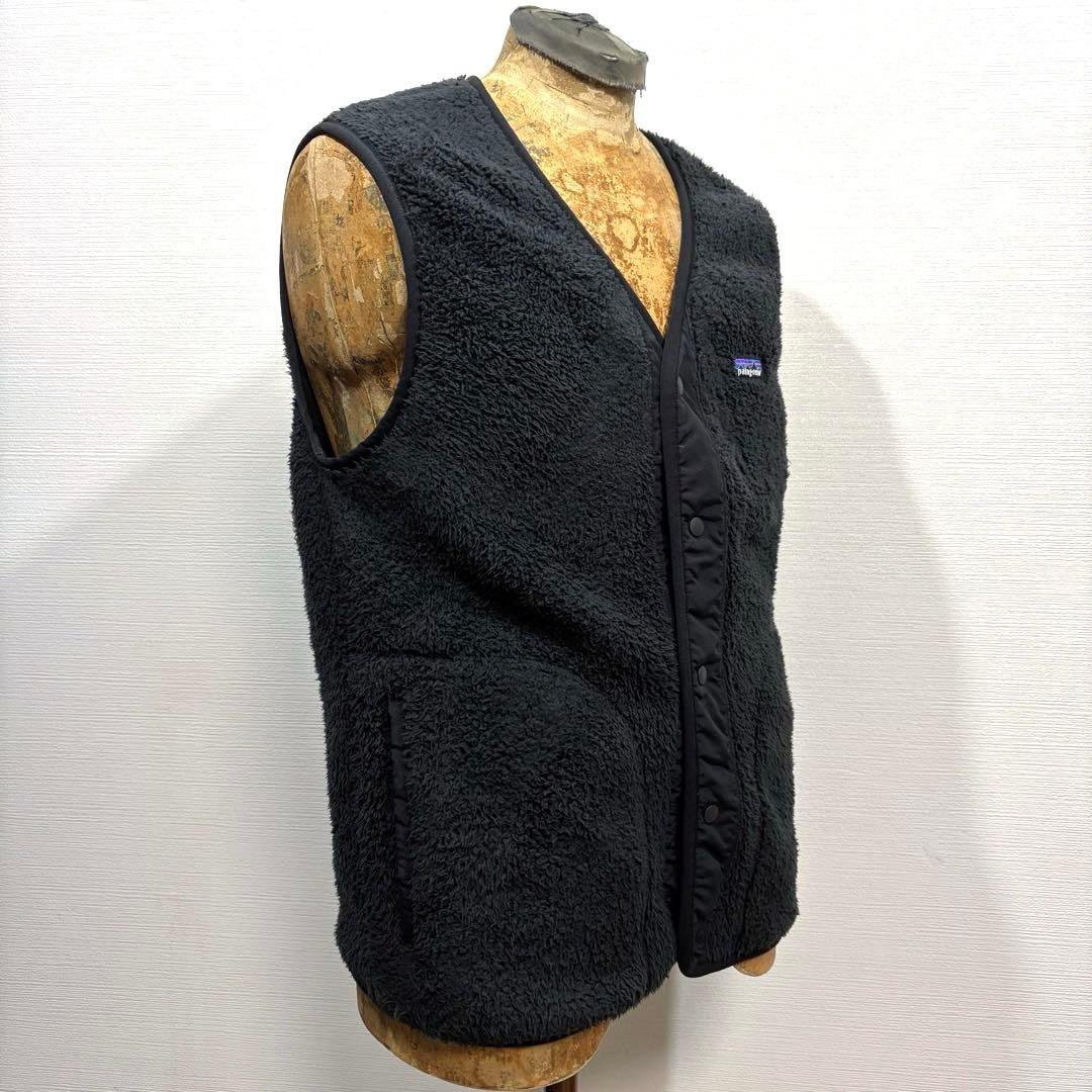M 黒 Patagonia パタゴニア ロスガトス ベスト ボア フリース