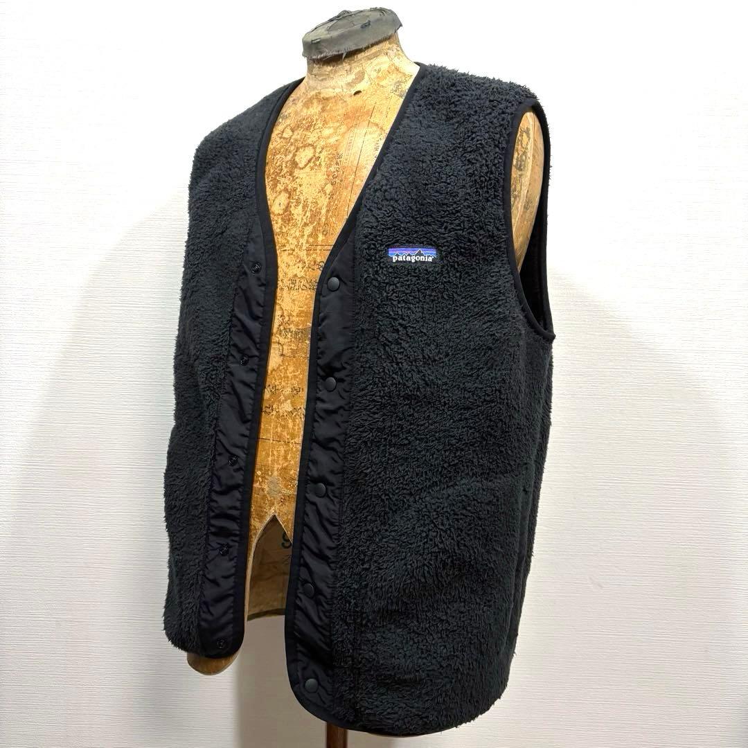 M 黒 Patagonia パタゴニア ロスガトス ベスト ボア フリース