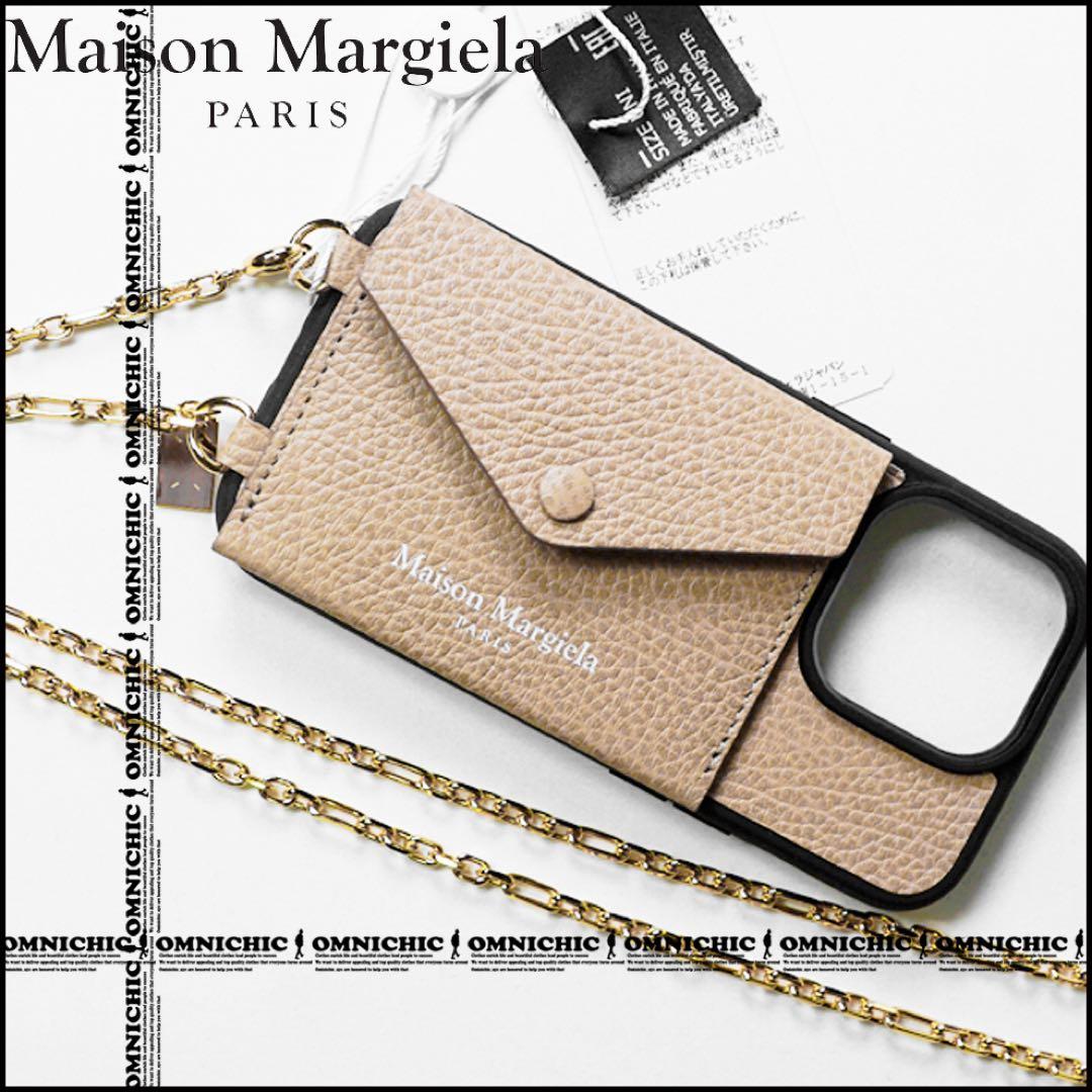 国内正規10万メゾンマルジェラ レザーiPhone14 Pro アイフォンケース