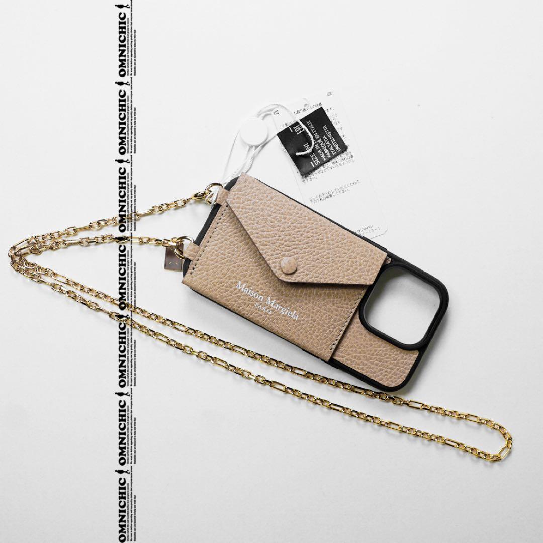 国内正規10万メゾンマルジェラ レザーiPhone14 Pro アイフォンケース