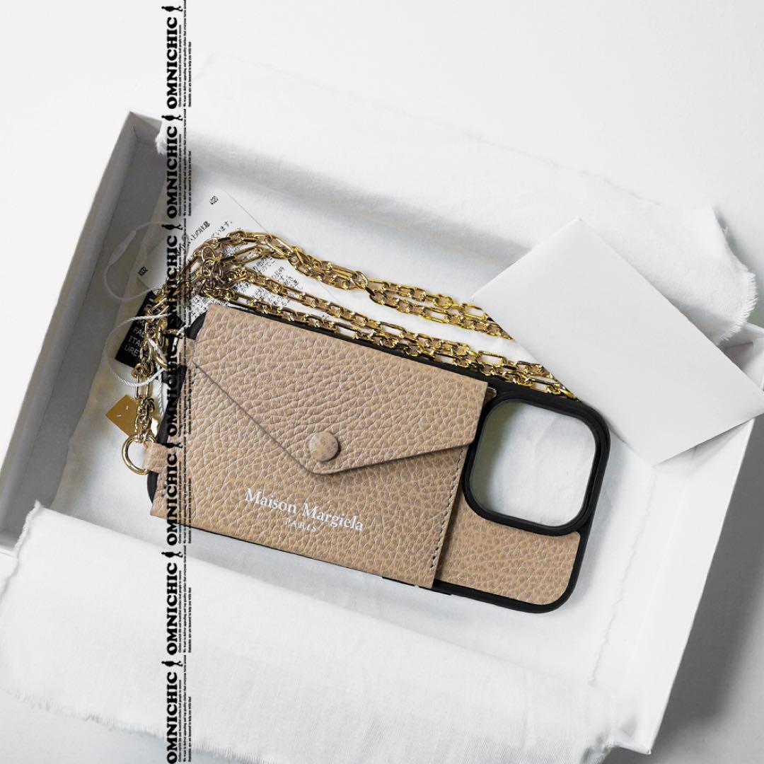 国内正規10万メゾンマルジェラ レザーiPhone14 Pro アイフォンケース