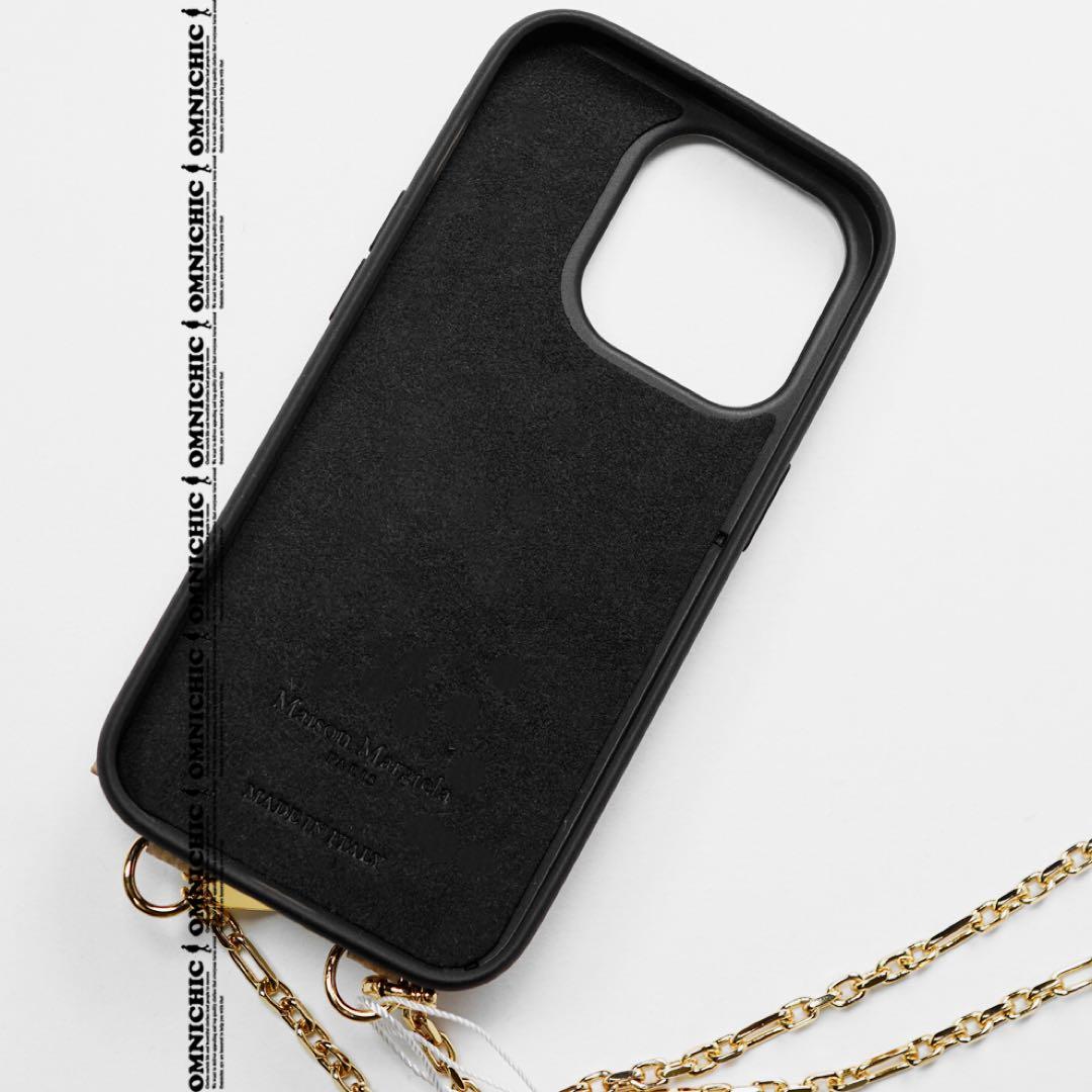 国内正規10万メゾンマルジェラ レザーiPhone14 Pro アイフォンケース