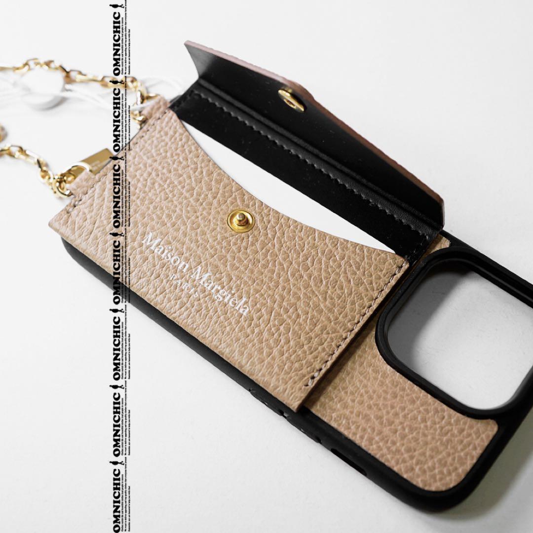 国内正規10万メゾンマルジェラ レザーiPhone14 Pro アイフォンケース