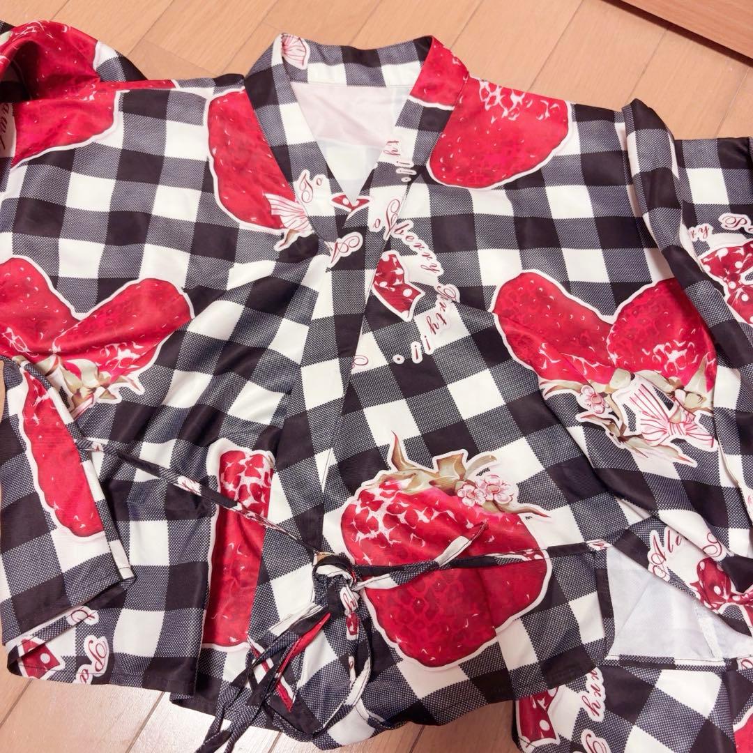 To Alice いちご姫浴衣セット ブラック Mサイズ