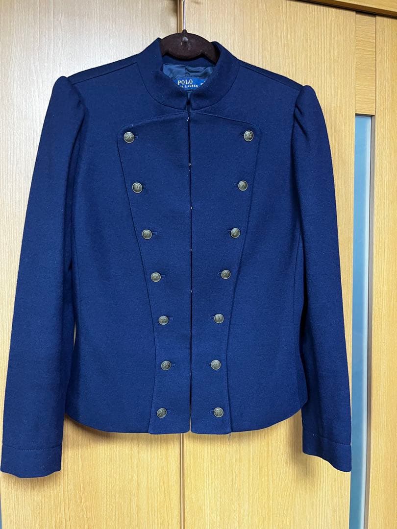 Polo Ralph Lauren ネイビー ノーカラージャケット サイズ4