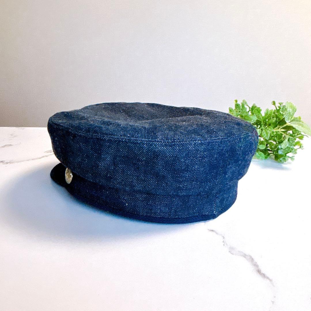 【カリーナ】エルメス カブール キャスケット インディゴ デニム アンカー