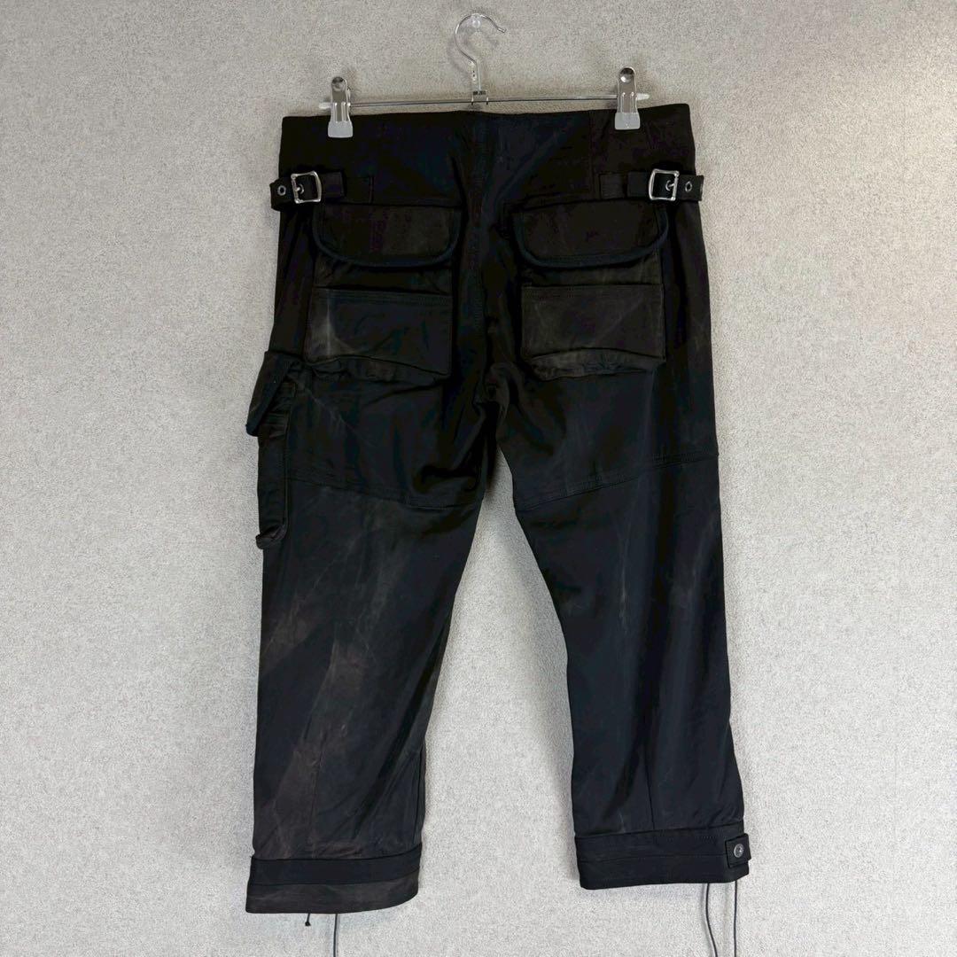 希少 bajra キュプラ レーヨン ムラ染 ジップ カーゴ