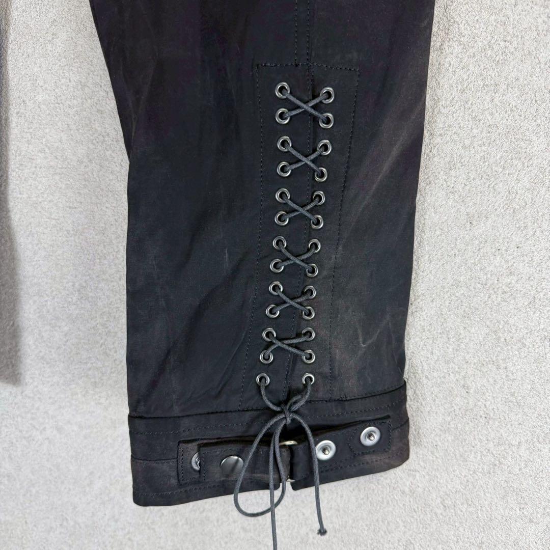 希少 bajra キュプラ レーヨン ムラ染 ジップ カーゴ