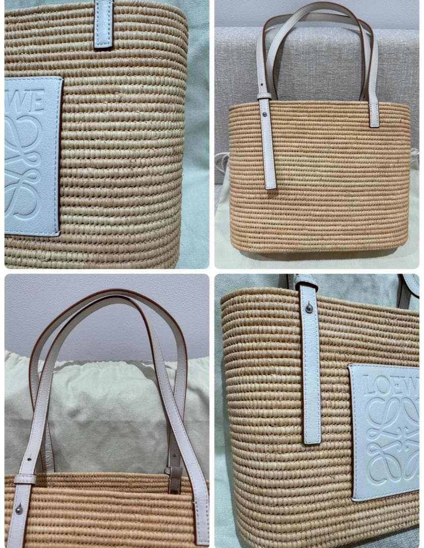 ロエベ スクエア バスケットバッグ スモール かごバッグ トートバッグ