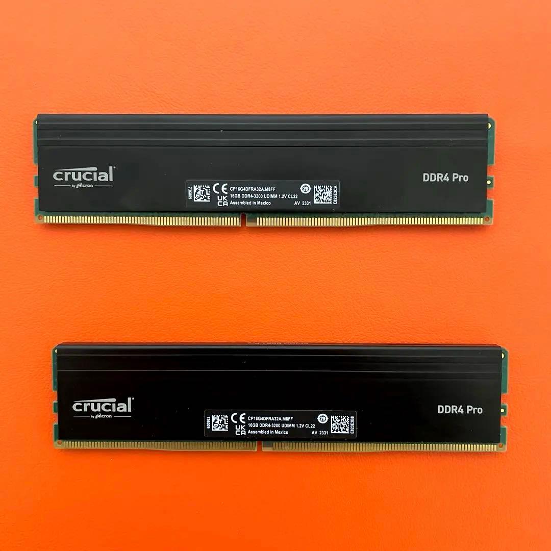 メモリー CRUCIAL DDR4 PRO 3200MHz 32GB (16GBx2)