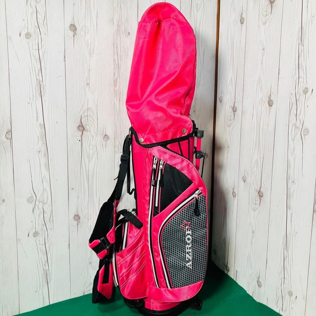 AZROF ジュニアゴルフクラブ4本セット 練習クラブ付き アズロフ エントリー