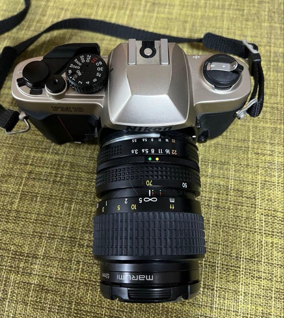 【Nikon FM10 】フィルムカメラ 35〜70㎜レンズ、専用ケース付き